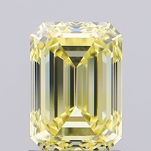 Loose Diamond - EMERALD 1.5ct Fancy Yellow VVS2: Loose Diamond - EMERALD 1.5ct Fancy Yellow VVS2 Source: This is a real non-mined Diamond that has been grown in a lab Shape: EMERALD Carats: 1.5 Color: Fancy Yellow Certification: IGI Video: