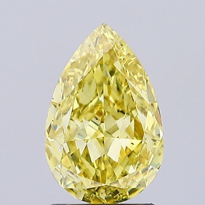 Loose Diamond - PEAR 1.63ct Fancy Intense Yellow VS2: Loose Diamond - PEAR 1.63ct Fancy Intense Yellow VS2 Source: This is a real non-mined Diamond that has been grown in a lab Shape: PEAR Carats: 1.63 Color: Fancy Intense Yellow Certification: IGI Video