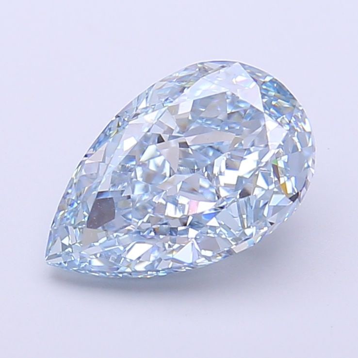 Loose Diamond - PEAR 2.63ct Fancy Intense Blue VVS2: Loose Diamond - PEAR 2.63ct Fancy Intense Blue VVS2 Source: This is a real non-mined Diamond that has been grown in a lab Shape: PEAR Carats: 2.63 Color: Fancy Intense Blue Certification: IGI Video: