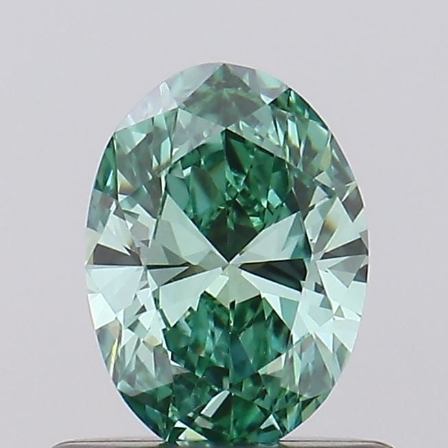 Loose Diamond - OVAL 0.51ct Fancy Vivid Green VS1: Loose Diamond - OVAL 0.51ct Fancy Vivid Green VS1 Source: This is a real non-mined Diamond that has been grown in a lab Shape: OVAL Carats: 0.51 Color: Fancy Vivid Green Certification: IGI Video: