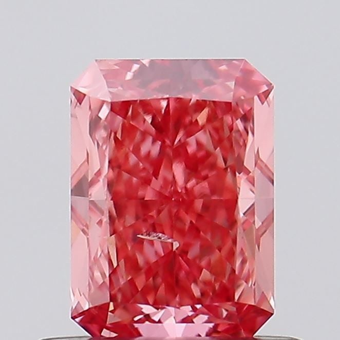 Loose Diamond - RADIANT 0.61ct Fancy Vivid Pink SI1: Loose Diamond - RADIANT 0.61ct Fancy Vivid Pink SI1 Source: This is a real non-mined Diamond that has been grown in a lab Shape: RADIANT Carats: 0.61 Color: Fancy Vivid Pink Certification: IGI Video: