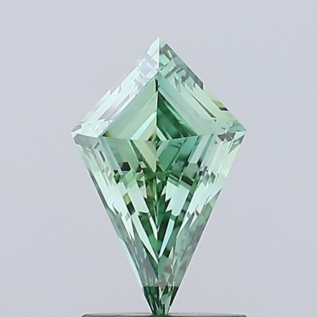 Loose Diamond - KITE 1.05ct Fancy Vivid Green VVS2: Loose Diamond - KITE 1.05ct Fancy Vivid Green VVS2 Source: This is a real non-mined Diamond that has been grown in a lab Shape: KITE Carats: 1.05 Color: Fancy Vivid Green Certification: IGI Video: