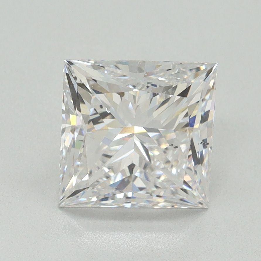 Loose Diamond - PRINCESS 2.02ct F SI1: Loose Diamond - PRINCESS 2.02ct F SI1 Source: This is a real non-mined Diamond that has been grown in a lab Shape: PRINCESS Carats: 2.02 Color: F Clarity: SI1 Certification: NONE Video: