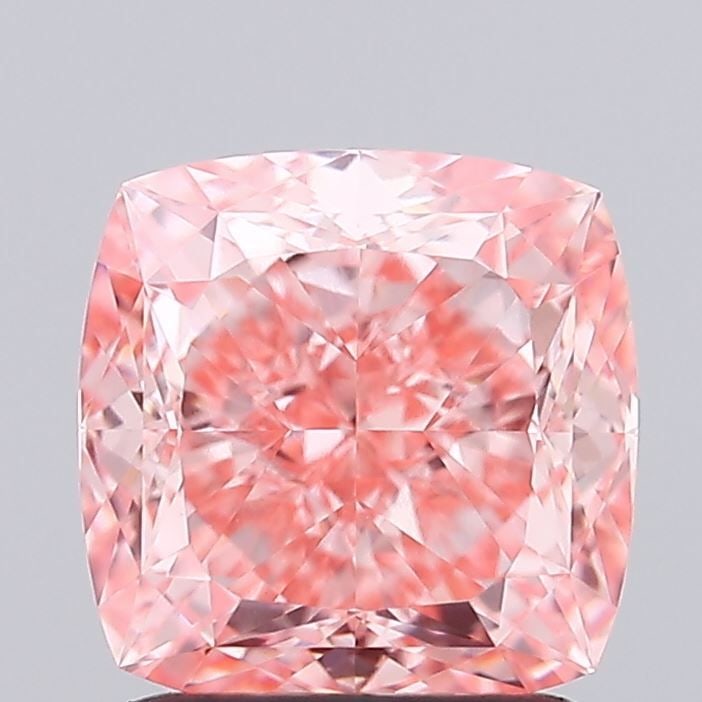 Loose Diamond - CUSHION MODIFIED 2.07ct Fancy Vivid Pink VVS2: Loose Diamond - CUSHION MODIFIED 2.07ct Fancy Vivid Pink VVS2 Source: This is a real non-mined Diamond that has been grown in a lab Shape: CUSHION MODIFIED Carats: 2.07 Color: Fancy Vivid Pink