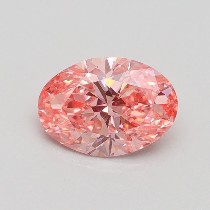 Loose Diamond - OVAL 1.01ct Fancy Vivid Pink VS1: Loose Diamond - OVAL 1.01ct Fancy Vivid Pink VS1 Source: This is a real non-mined Diamond that has been grown in a lab Shape: OVAL Carats: 1.01 Color: Fancy Vivid Pink Certification: IGI Video:
