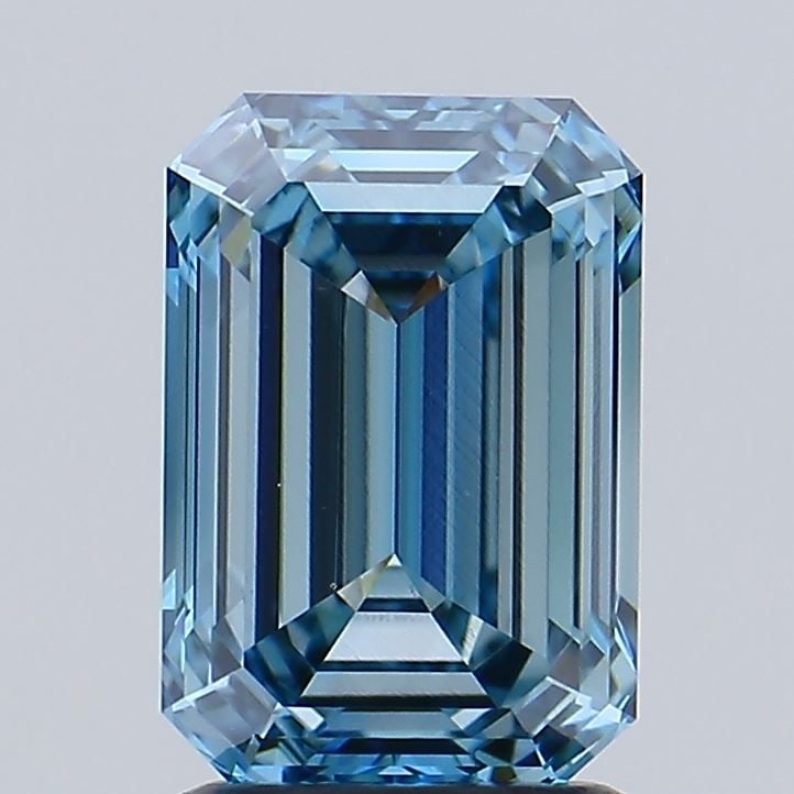 Loose Diamond - EMERALD 2.0ct Fancy Vivid Blue VS1: Loose Diamond - EMERALD 2.0ct Fancy Vivid Blue VS1 Source: This is a real non-mined Diamond that has been grown in a lab Shape: EMERALD Carats: 2.0 Color: Fancy Vivid Blue Certification: IGI Video: