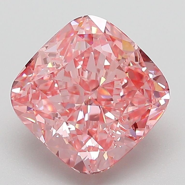 Loose Diamond - CUSHION MODIFIED 3.08ct Fancy Vivid Pink VVS2: Loose Diamond - CUSHION MODIFIED 3.08ct Fancy Vivid Pink VVS2 Source: This is a real non-mined Diamond that has been grown in a lab Shape: CUSHION MODIFIED Carats: 3.08 Color: Fancy Vivid Pink Certifi