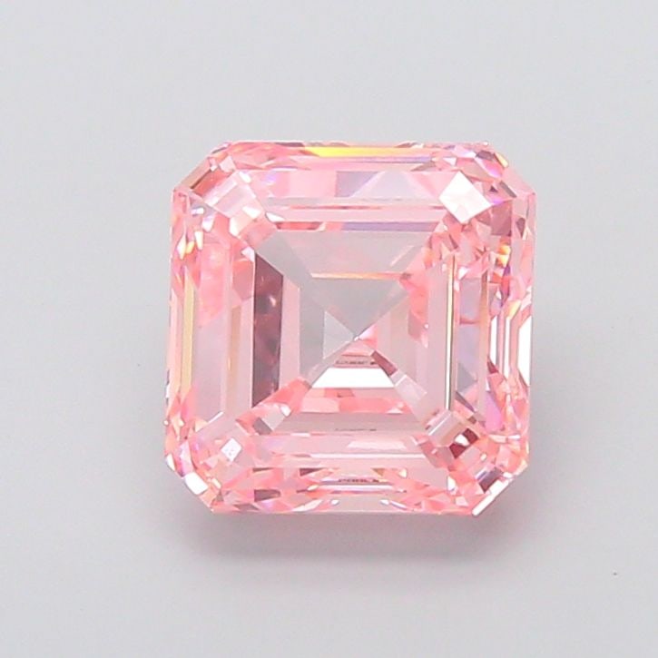 Loose Diamond - ASSCHER 5.01ct Fancy Vivid Pink VVS2: Loose Diamond - ASSCHER 5.01ct Fancy Vivid Pink VVS2 Source: This is a real non-mined Diamond that has been grown in a lab Shape: ASSCHER Carats: 5.01 Color: Fancy Vivid Pink Certification: IGI Video: