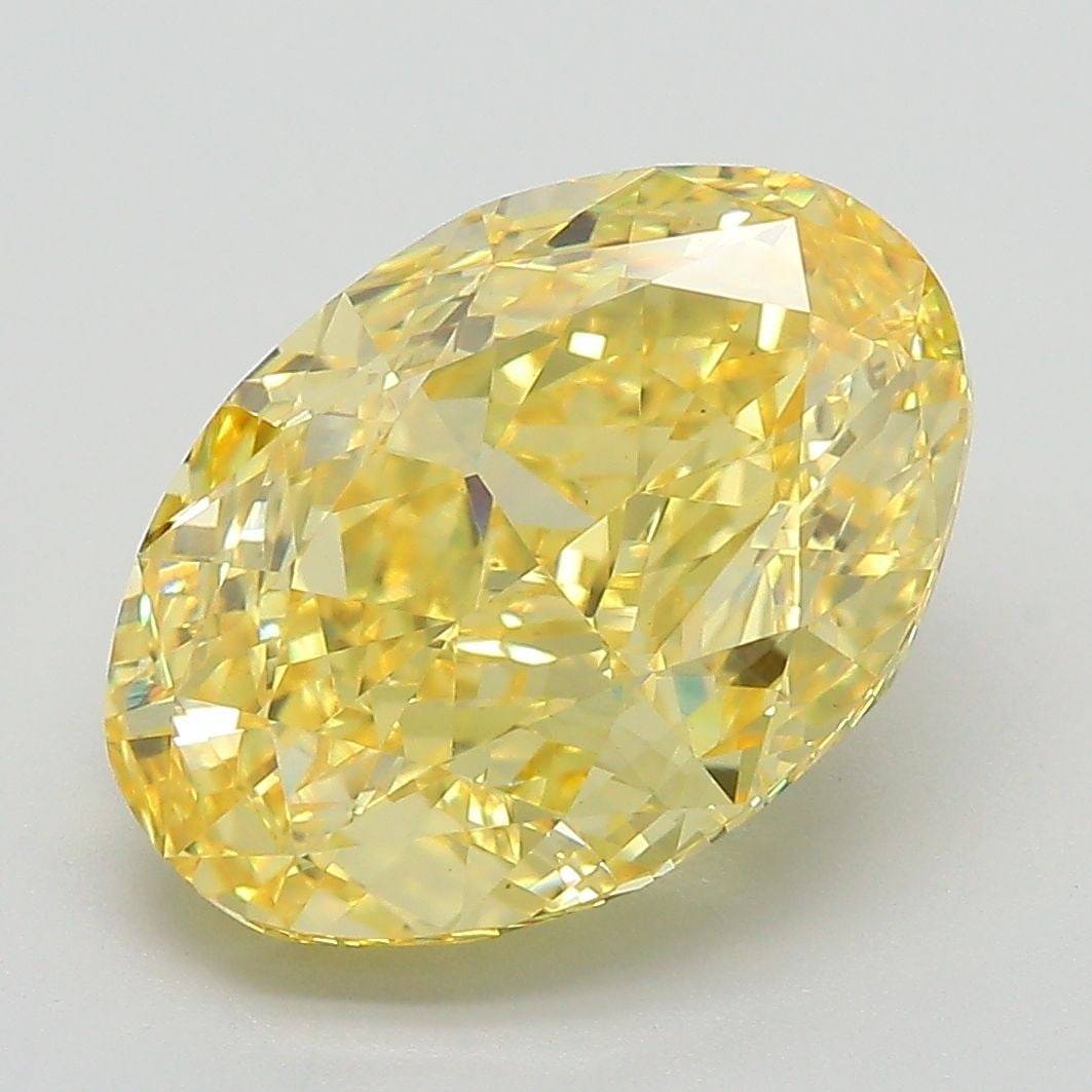 Loose Diamond - OVAL 6.04ct Fancy Intense Yellow VS1: Loose Diamond - OVAL 6.04ct Fancy Intense Yellow VS1 Source: This is a real non-mined Diamond that has been grown in a lab Shape: OVAL Carats: 6.04 Color: Fancy Intense Yellow Certification: IGI PLEAS