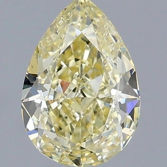 Loose Diamond - PEAR 1.07ct Fancy Yellow VS2: Loose Diamond - PEAR 1.07ct Fancy Yellow VS2 Source: This is a real non-mined Diamond that has been grown in a lab Shape: PEAR Carats: 1.07 Color: Fancy Yellow Certification: IGI Video: