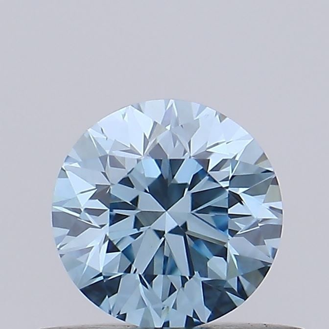 Loose Diamond - ROUND 0.47ct Fancy Vivid Blue VS1: Loose Diamond - ROUND 0.47ct Fancy Vivid Blue VS1 Source: This is a real non-mined Diamond that has been grown in a lab Shape: ROUND Carats: 0.47 Color: Fancy Vivid Blue Certification: IGI Video:
