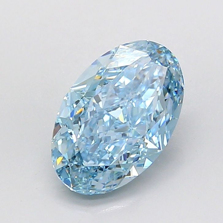 Loose Diamond - OVAL 2.39ct Fancy Vivid Blue VVS2: Loose Diamond - OVAL 2.39ct Fancy Vivid Blue VVS2 Source: This is a real non-mined Diamond that has been grown in a lab Shape: OVAL Carats: 2.39 Color: Fancy Vivid Blue Certification: IGI Video: