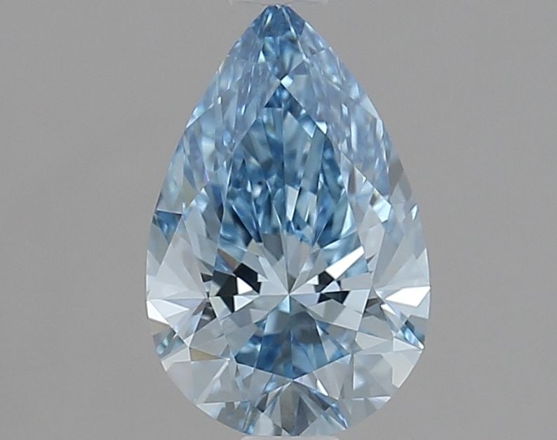 Loose Diamond - PEAR 1.04ct Fancy Vivid Blue VVS1: Loose Diamond - PEAR 1.04ct Fancy Vivid Blue VVS1 Source: This is a real non-mined Diamond that has been grown in a lab Shape: PEAR Carats: 1.04 Color: Fancy Vivid Blue Certification: IGI Video: