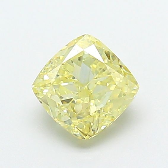 Loose Diamond - CUSHION MODIFIED 1.28ct Fancy Yellow VS2: Loose Diamond - CUSHION MODIFIED 1.28ct Fancy Yellow VS2 Source: This is a real non-mined Diamond that has been grown in a lab Shape: CUSHION MODIFIED Carats: 1.28 Color: Fancy Yellow Certification: I