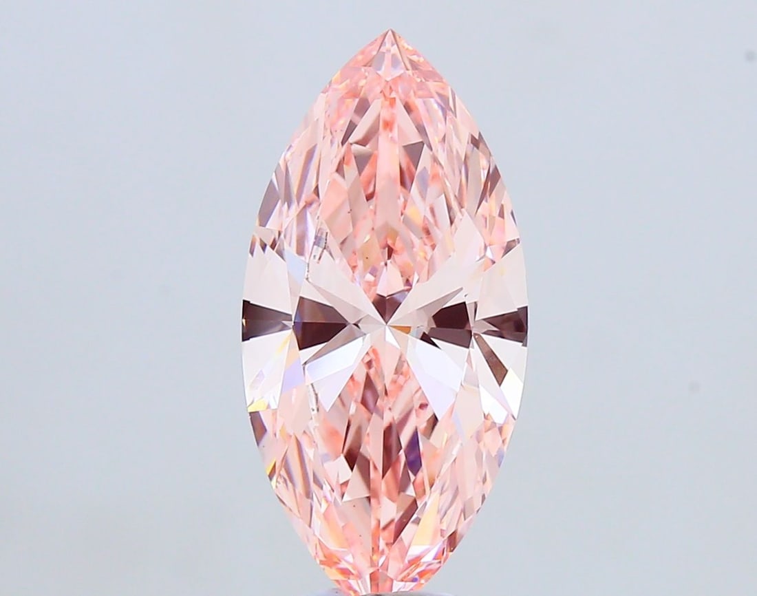 Loose Diamond - MARQUISE 8.03ct Fancy Vivid Pink VVS2: Loose Diamond - MARQUISE 8.03ct Fancy Vivid Pink VVS2 Source: This is a real non-mined Diamond that has been grown in a lab Shape: MARQUISE Carats: 8.03 Color: Fancy Vivid Pink Certification: IGI Vide