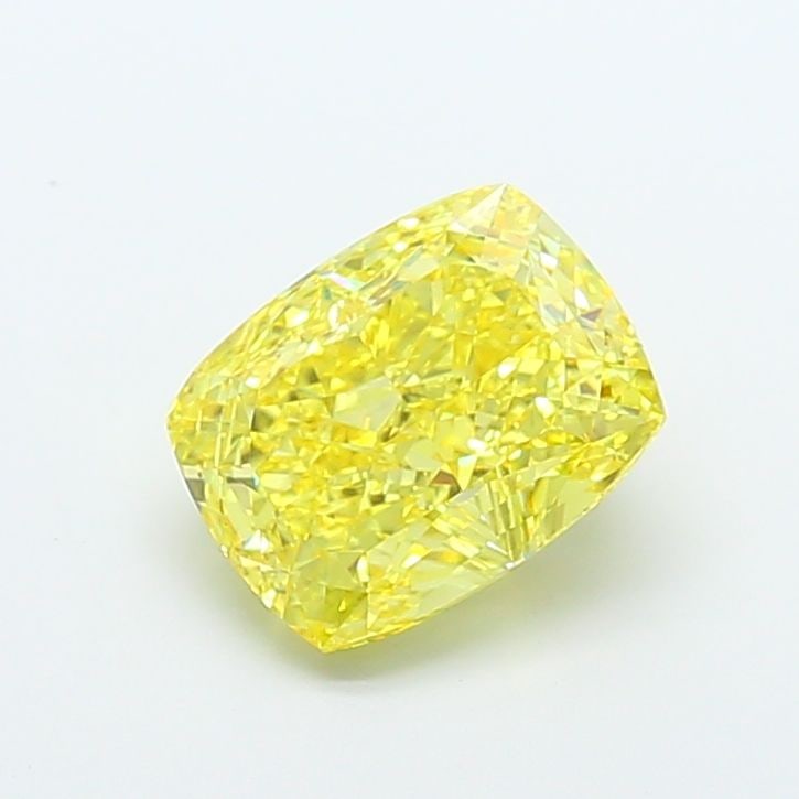 Loose Diamond - CUSHION MODIFIED 5.06ct Fancy Vivid Yellow VS1: Loose Diamond - CUSHION MODIFIED 5.06ct Fancy Vivid Yellow VS1 Source: This is a real non-mined Diamond that has been grown in a lab Shape: CUSHION MODIFIED Carats: 5.06 Color: Fancy Vivid Yellow Cert