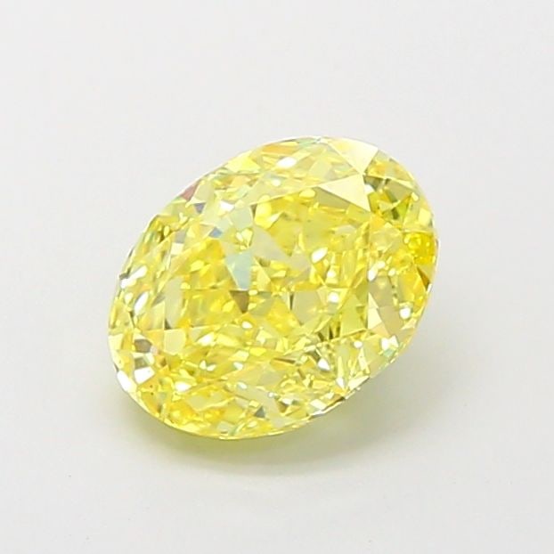 Loose Diamond - OVAL 1.58ct Fancy Vivid Yellow VS1: Loose Diamond - OVAL 1.58ct Fancy Vivid Yellow VS1 Source: This is a real non-mined Diamond that has been grown in a lab Shape: OVAL Carats: 1.58 Color: Fancy Vivid Yellow Certification: IGI Video: