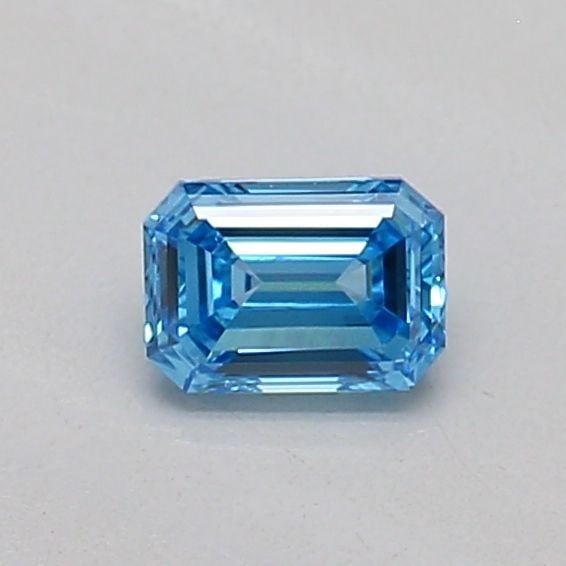 Loose Diamond - EMERALD 0.2ct Fancy Vivid Blue VS1: Loose Diamond - EMERALD 0.2ct Fancy Vivid Blue VS1 Source: This is a real non-mined Diamond that has been grown in a lab Shape: EMERALD Carats: 0.2 Color: Fancy Vivid Blue Certification: IGI PLEASE