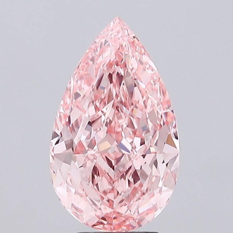 Loose Diamond - PEAR 5.03ct Fancy Vivid Pink VS1: Loose Diamond - PEAR 5.03ct Fancy Vivid Pink VS1 Source: This is a real non-mined Diamond that has been grown in a lab Shape: PEAR Carats: 5.03 Color: Fancy Vivid Pink Certification: IGI Video: Video