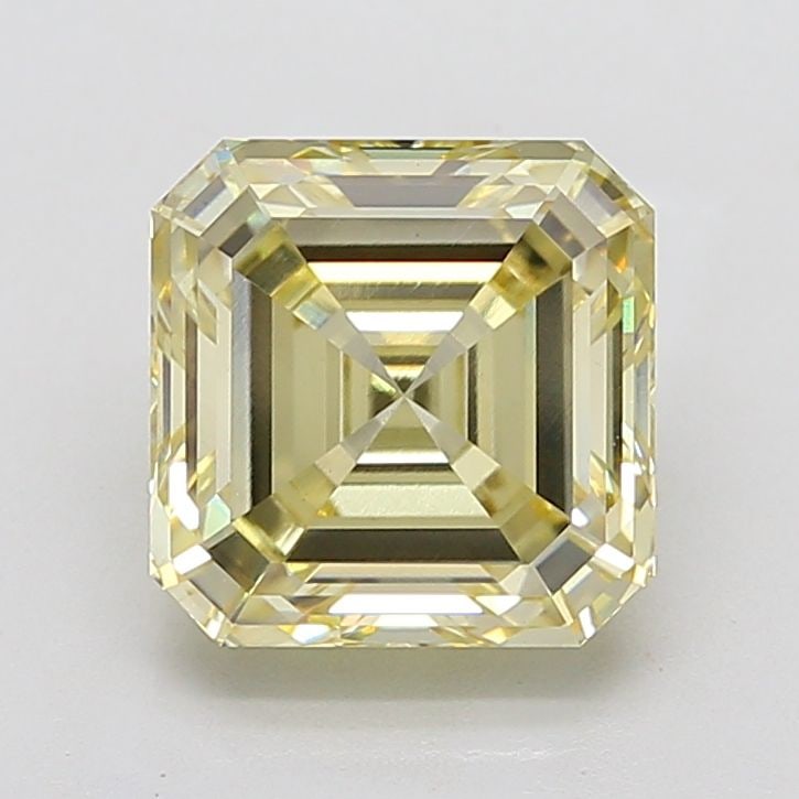 Loose Diamond - ASSCHER 5.01ct Fancy Yellow VS1: Loose Diamond - ASSCHER 5.01ct Fancy Yellow VS1 Source: This is a real non-mined Diamond that has been grown in a lab Shape: ASSCHER Carats: 5.01 Color: Fancy Yellow Certification: IGI Video:
