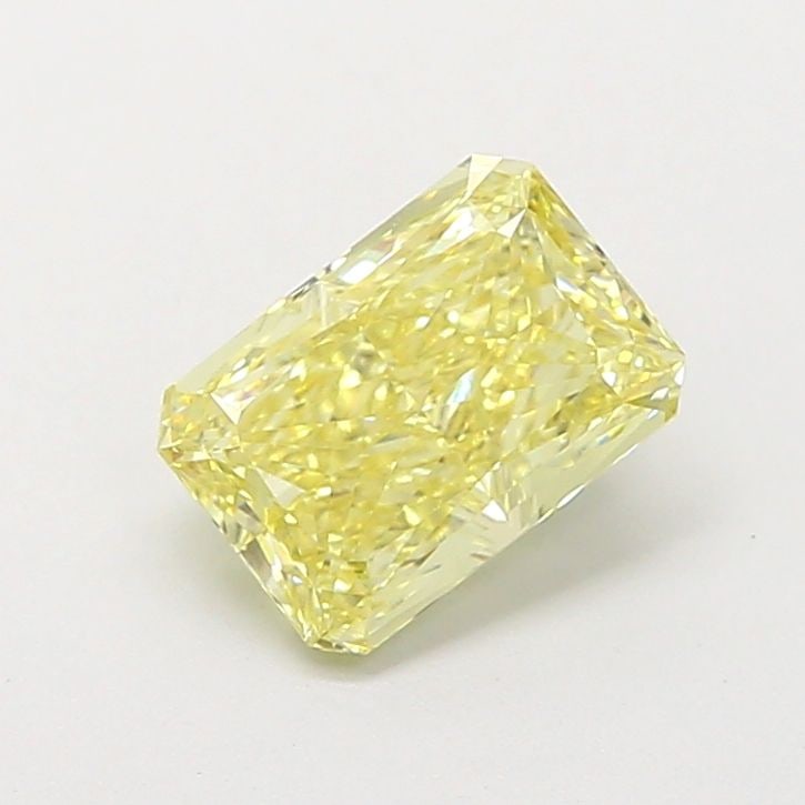 Loose Diamond - RADIANT 1.29ct Fancy Yellow VS1: Loose Diamond - RADIANT 1.29ct Fancy Yellow VS1 Source: This is a real non-mined Diamond that has been grown in a lab Shape: RADIANT Carats: 1.29 Color: Fancy Yellow Certification: IGI Video: