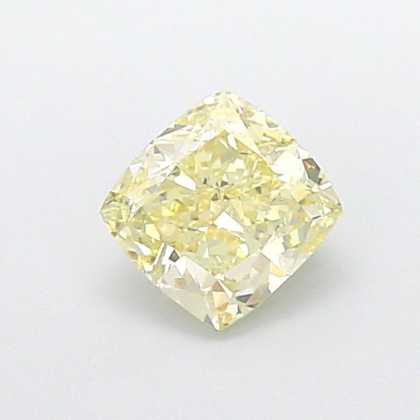Loose Diamond - CUSHION MODIFIED 1.1ct Fancy Light Yellow VS1: Loose Diamond - CUSHION MODIFIED 1.1ct Fancy Light Yellow VS1 Source: This is a real non-mined Diamond that has been grown in a lab Shape: CUSHION MODIFIED Carats: 1.1 Color: Fancy Light Yellow Certif