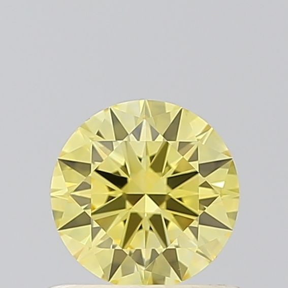 Loose Diamond - ROUND 0.55ct Fancy Vivid Yellow VVS2: Loose Diamond - ROUND 0.55ct Fancy Vivid Yellow VVS2 Source: This is a real non-mined Diamond that has been grown in a lab Shape: ROUND Carats: 0.55 Color: Fancy Vivid Yellow Certification: IGI PLEASE