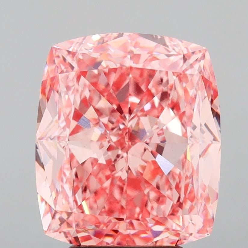 Loose Diamond - CUSHION MODIFIED 6.02ct Fancy Vivid Pink VS1: Loose Diamond - CUSHION MODIFIED 6.02ct Fancy Vivid Pink VS1 Source: This is a real non-mined Diamond that has been grown in a lab Shape: CUSHION MODIFIED Carats: 6.02 Color: Fancy Vivid Pink Certific