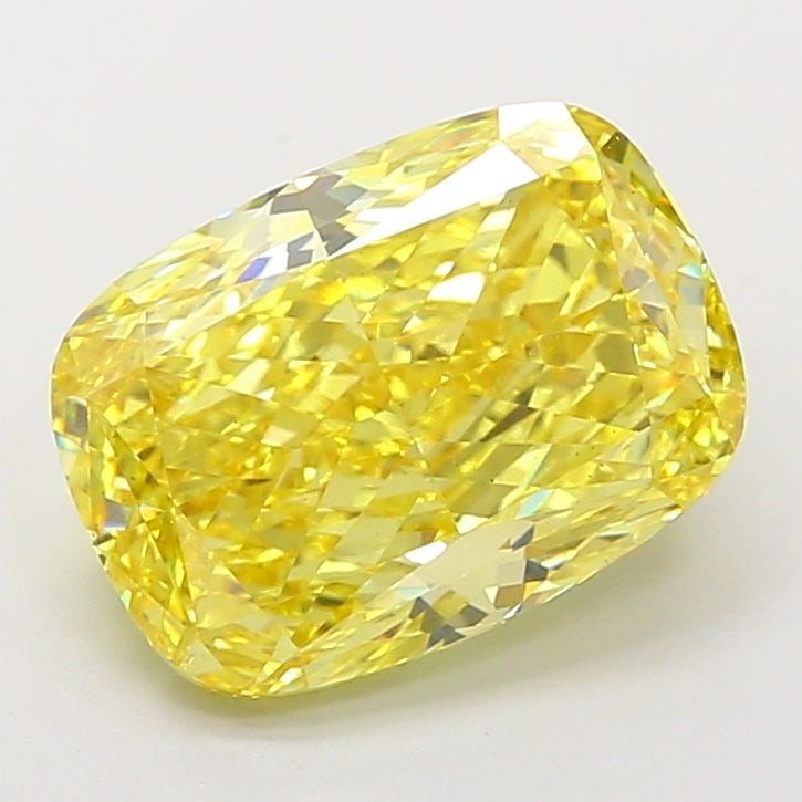 Loose Diamond - CUSHION MODIFIED 6.85ct Fancy Vivid Yellow VS2: Loose Diamond - CUSHION MODIFIED 6.85ct Fancy Vivid Yellow VS2 Source: This is a real non-mined Diamond that has been grown in a lab Shape: CUSHION MODIFIED Carats: 6.85 Color: Fancy Vivid Yellow Cert