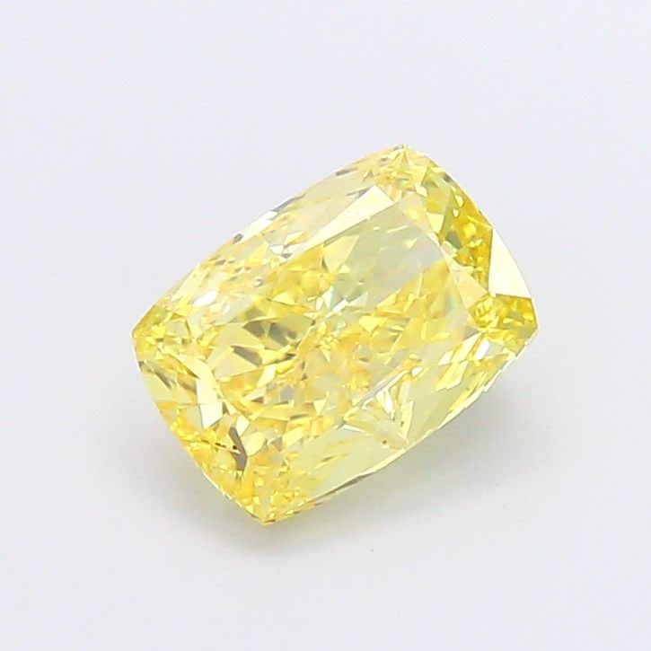 Loose Diamond - CUSHION MODIFIED 2.53ct Fancy Vivid Yellow VVS2: Loose Diamond - CUSHION MODIFIED 2.53ct Fancy Vivid Yellow VVS2 Source: This is a real non-mined Diamond that has been grown in a lab Shape: CUSHION MODIFIED Carats: 2.53 Color: Fancy Vivid Yellow Cer