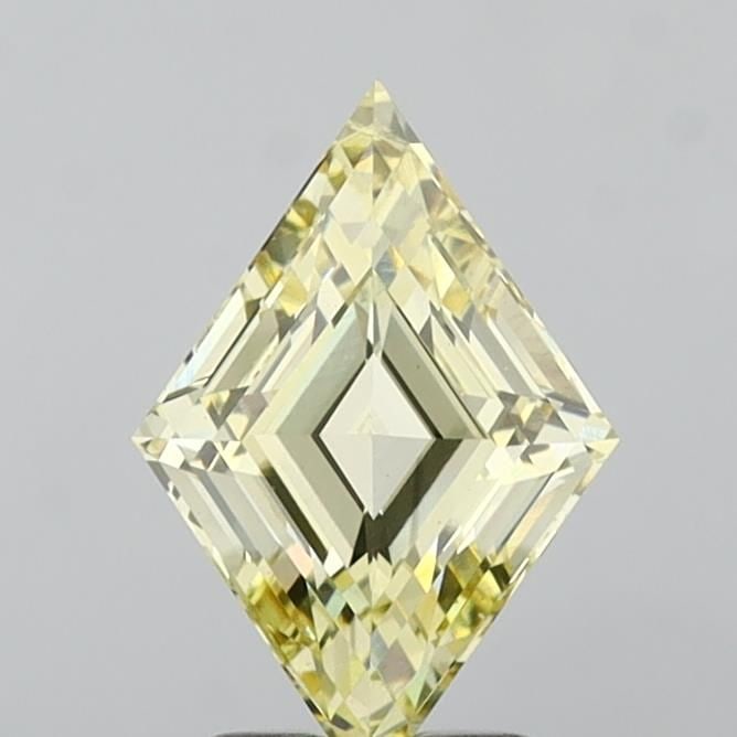 Loose Diamond - LOZENGE 2.01ct Fancy Yellow VS2: Loose Diamond - LOZENGE 2.01ct Fancy Yellow VS2 Source: This is a real non-mined Diamond that has been grown in a lab Shape: LOZENGE Carats: 2.01 Color: Fancy Yellow Certification: IGI Video: