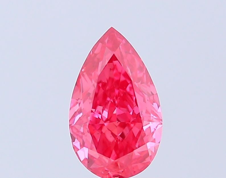 Loose Diamond - PEAR 1.22ct Fancy Vivid Pink VS1: Loose Diamond - PEAR 1.22ct Fancy Vivid Pink VS1 Source: This is a real non-mined Diamond that has been grown in a lab Shape: PEAR Carats: 1.22 Color: Fancy Vivid Pink Certification: IGI Video: