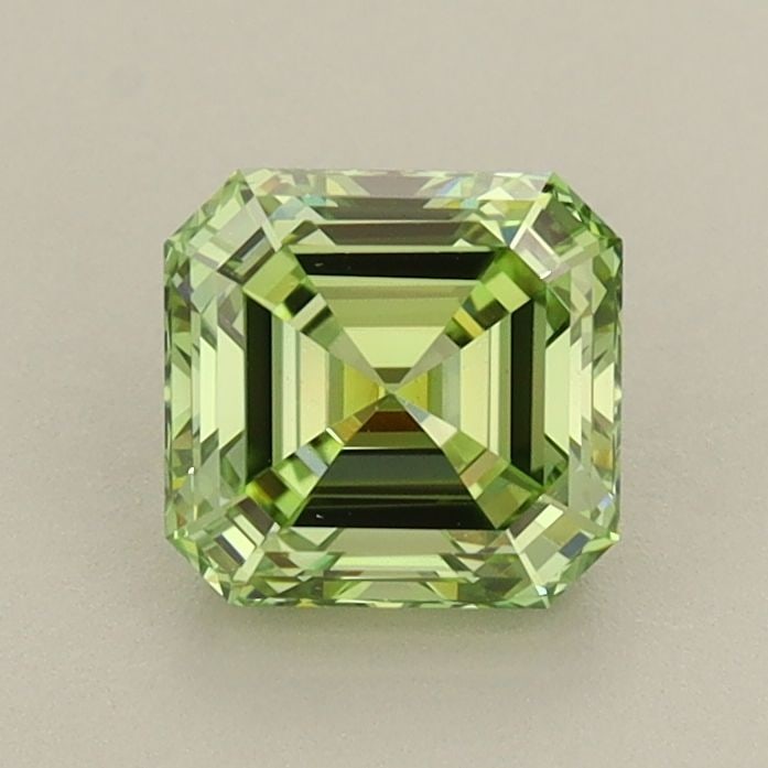 Loose Diamond - ASSCHER 1.02ct Fancy Intense Green VVS2: Loose Diamond - ASSCHER 1.02ct Fancy Intense Green VVS2 Source: This is a real non-mined Diamond that has been grown in a lab Shape: ASSCHER Carats: 1.02 Color: Fancy Intense Green Certification: IGI