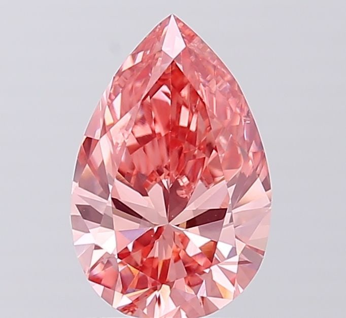 Loose Diamond - PEAR 1.78ct Fancy Vivid Pink VS2: Loose Diamond - PEAR 1.78ct Fancy Vivid Pink VS2 Source: This is a real non-mined Diamond that has been grown in a lab Shape: PEAR Carats: 1.78 Color: Fancy Vivid Pink Certification: IGI Video: