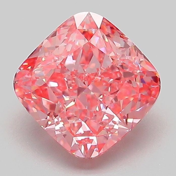 Loose Diamond - CUSHION MODIFIED 2.08ct Fancy Vivid Pink VS1: Loose Diamond - CUSHION MODIFIED 2.08ct Fancy Vivid Pink VS1 Source: This is a real non-mined Diamond that has been grown in a lab Shape: CUSHION MODIFIED Carats: 2.08 Color: Fancy Vivid Pink