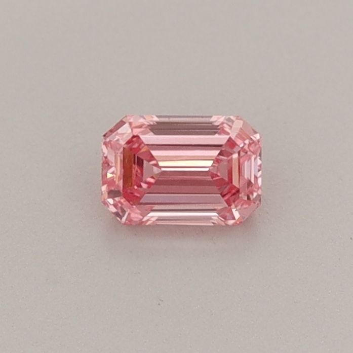 Loose Diamond - EMERALD 0.26ct Fancy Vivid Pink VVS2: Loose Diamond - EMERALD 0.26ct Fancy Vivid Pink VVS2 Source: This is a real non-mined Diamond that has been grown in a lab Shape: EMERALD Carats: 0.26 Color: Fancy Vivid Pink Certification: IGI Video: