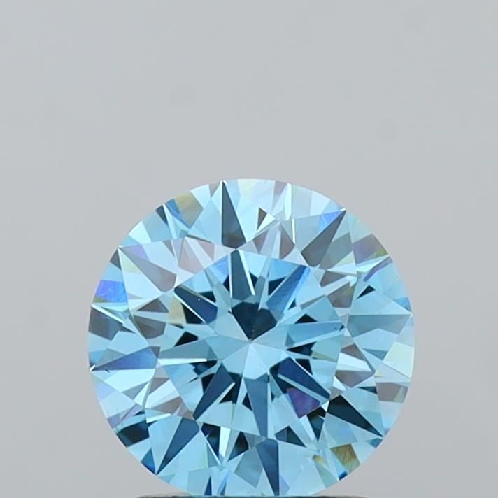 Ideal Loose Diamond - ROUND 1.57ct Fancy Vivid Blue VS1: Ideal Loose Diamond - ROUND 1.57ct Fancy Vivid Blue VS1 Source: This is a real non-mined Diamond that has been grown in a lab Shape: ROUND Carats: 1.57 Color: Fancy Vivid Blue Certification: IGI Video