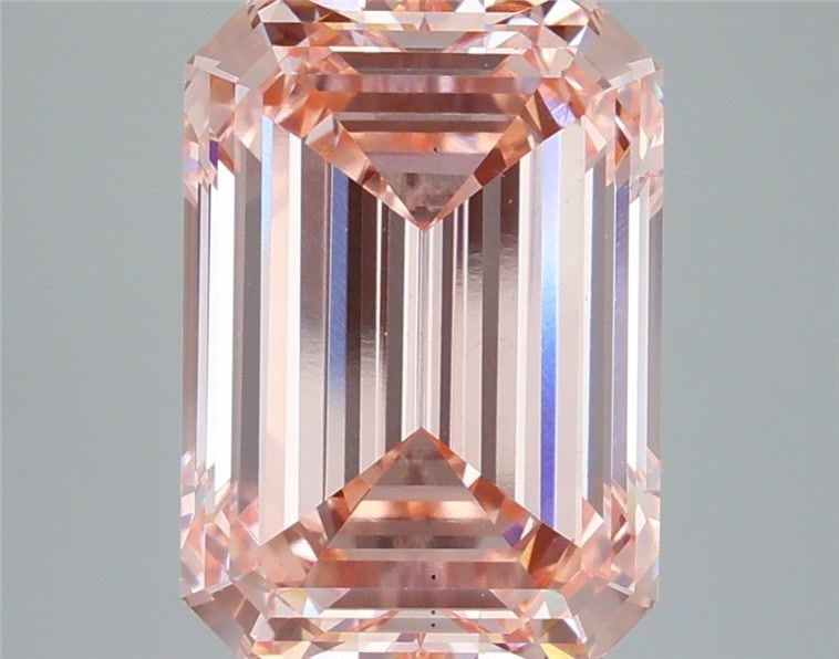 Loose Diamond - EMERALD 7.23ct Fancy Intense Pink VS1: Loose Diamond - EMERALD 7.23ct Fancy Intense Pink VS1 Source: This is a real non-mined Diamond that has been grown in a lab Shape: EMERALD Carats: 7.23 Color: Fancy Intense Pink Certification: IGI Vid