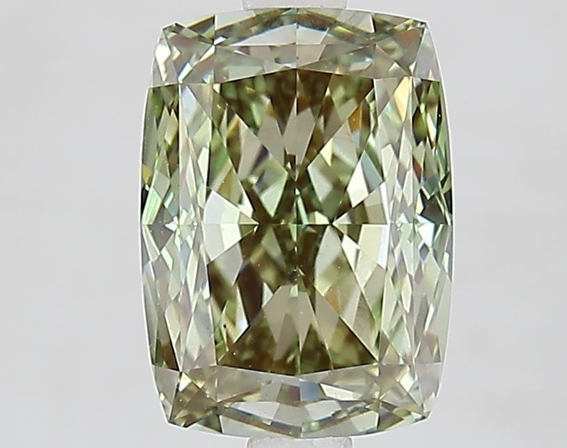 Loose Diamond - CUSHION MODIFIED 2.58ct Fancy Intense Green VS1: Loose Diamond - CUSHION MODIFIED 2.58ct Fancy Intense Green VS1 Source: This is a real non-mined Diamond that has been grown in a lab Shape: CUSHION MODIFIED Carats: 2.58 Color: Fancy Intense Green Ce