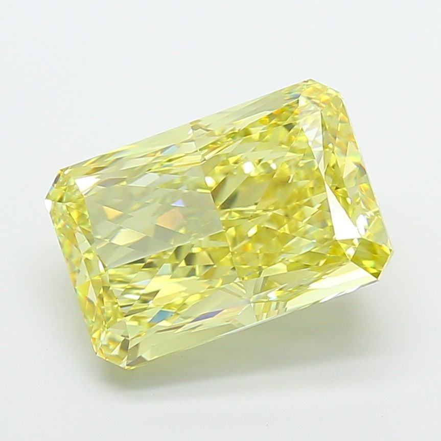 Loose Diamond - RADIANT 10.03ct Fancy Intense Yellow VVS2: Loose Diamond - RADIANT 10.03ct Fancy Intense Yellow VVS2 Source: This is a real non-mined Diamond that has been grown in a lab Shape: RADIANT Carats: 10.03 Color: Fancy Intense Yellow Certification: 