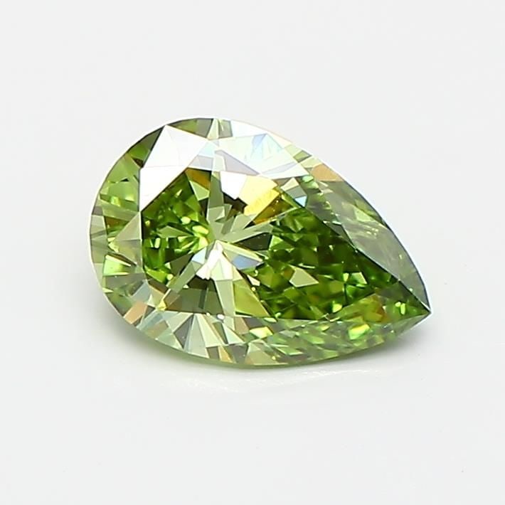 Loose Diamond - PEAR 0.66ct Fancy Vivid Green VVS1: Loose Diamond - PEAR 0.66ct Fancy Vivid Green VVS1 Source: This is a real non-mined Diamond that has been grown in a lab Shape: PEAR Carats: 0.66 Color: Fancy Vivid Green Certification: IGI Video: