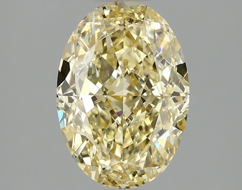 Loose Diamond - OVAL 2.09ct Fancy Intense Yellow VVS2: Loose Diamond - OVAL 2.09ct Fancy Intense Yellow VVS2 Source: This is a real non-mined Diamond that has been grown in a lab Shape: OVAL Carats: 2.09 Color: Fancy Intense Yellow Certification: IGI Vide