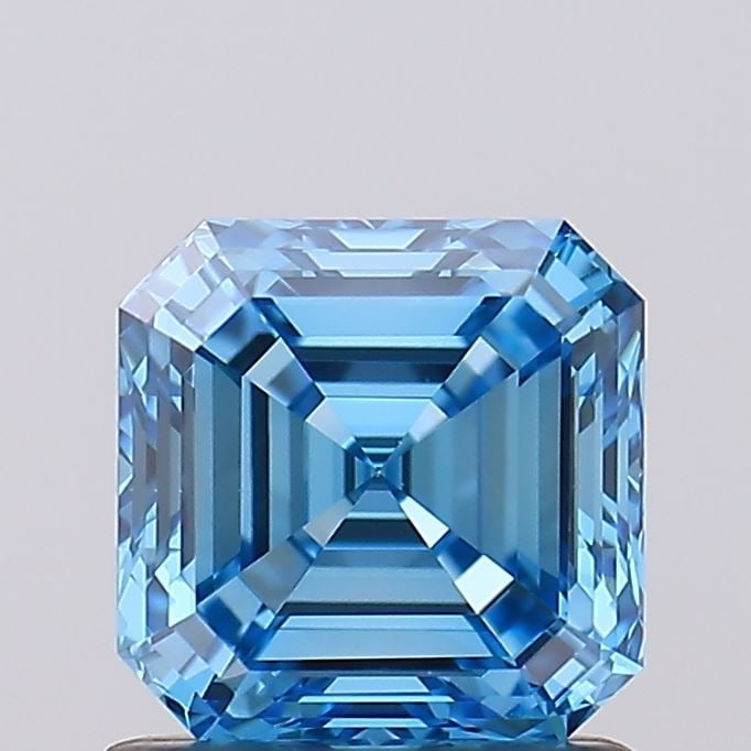 Loose Diamond - ASSCHER 1.06ct Fancy Vivid Blue VS1: Loose Diamond - ASSCHER 1.06ct Fancy Vivid Blue VS1 Source: This is a real non-mined Diamond that has been grown in a lab Shape: ASSCHER Carats: 1.06 Color: Fancy Vivid Blue Certification: IGI Video:
