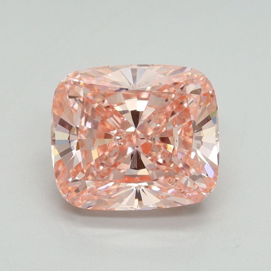 Loose Diamond - CUSHION MODIFIED 4.02ct Fancy Vivid Pink VVS2: Loose Diamond - CUSHION MODIFIED 4.02ct Fancy Vivid Pink VVS2 Source: This is a real non-mined Diamond that has been grown in a lab Shape: CUSHION MODIFIED Carats: 4.02 Color: Fancy Vivid Pink