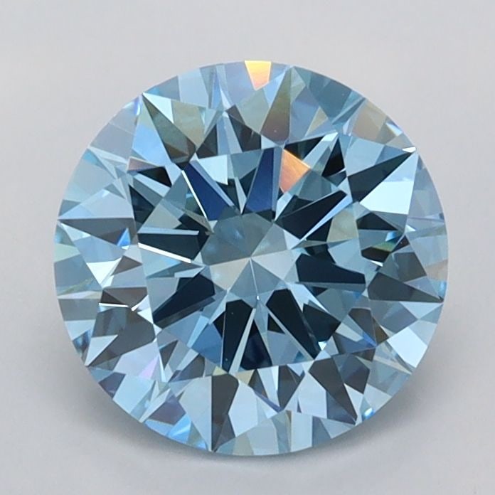Ideal Loose Diamond - ROUND 1.53ct Fancy Vivid Blue VVS1: Ideal Loose Diamond - ROUND 1.53ct Fancy Vivid Blue VVS1 Source: This is a real non-mined Diamond that has been grown in a lab Shape: ROUND Carats: 1.53 Color: Fancy Vivid Blue Certification: IGI