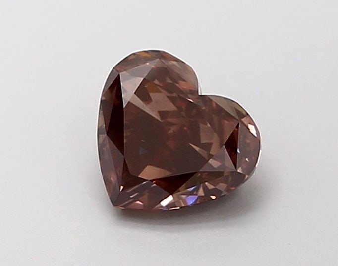 Loose Diamond - HEART 1.26ct Fancy Vivid Brown VS1: Loose Diamond - HEART 1.26ct Fancy Vivid Brown VS1 Source: This is a real non-mined Diamond that has been grown in a lab Shape: HEART Carats: 1.26 Color: Fancy Vivid Brown Certification: NONE Video: