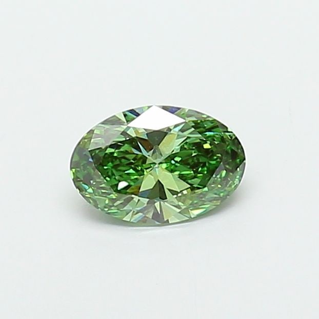 Loose Diamond - OVAL 1.06ct Fancy Vivid Green VVS2: Loose Diamond - OVAL 1.06ct Fancy Vivid Green VVS2 Source: This is a real non-mined Diamond that has been grown in a lab Shape: OVAL Carats: 1.06 Color: Fancy Vivid Green Certification: IGI Video: