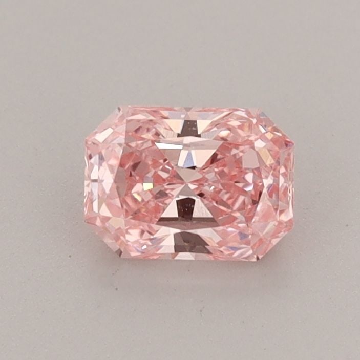 Loose Diamond - RADIANT 0.53ct Fancy Vivid Pink VS1: Loose Diamond - RADIANT 0.53ct Fancy Vivid Pink VS1 Source: This is a real non-mined Diamond that has been grown in a lab Shape: RADIANT Carats: 0.53 Color: Fancy Vivid Pink Certification: IGI Video: