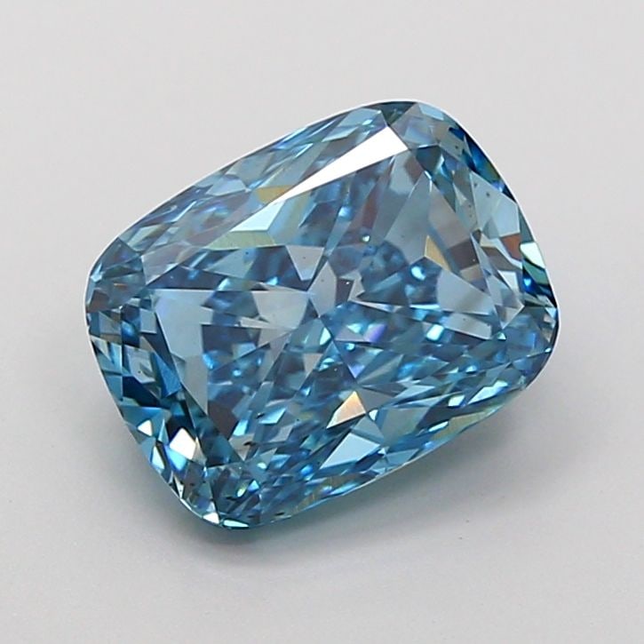 Loose Diamond - CUSHION MODIFIED 2.5ct Fancy Vivid Blue VS2: Loose Diamond - CUSHION MODIFIED 2.5ct Fancy Vivid Blue VS2 Source: This is a real non-mined Diamond that has been grown in a lab Shape: CUSHION MODIFIED Carats: 2.5 Color: Fancy Vivid Blue Certificat