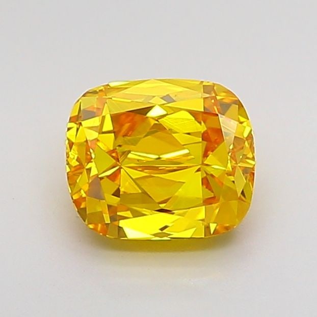 Loose Diamond - CUSHION BRILLIANT 1.51ct Fancy Vivid Yellow VS1: Loose Diamond - CUSHION BRILLIANT 1.51ct Fancy Vivid Yellow VS1 Source: This is a real non-mined Diamond that has been grown in a lab Shape: CUSHION BRILLIANT Carats: 1.51 Color: Fancy Vivid Yellow Ce